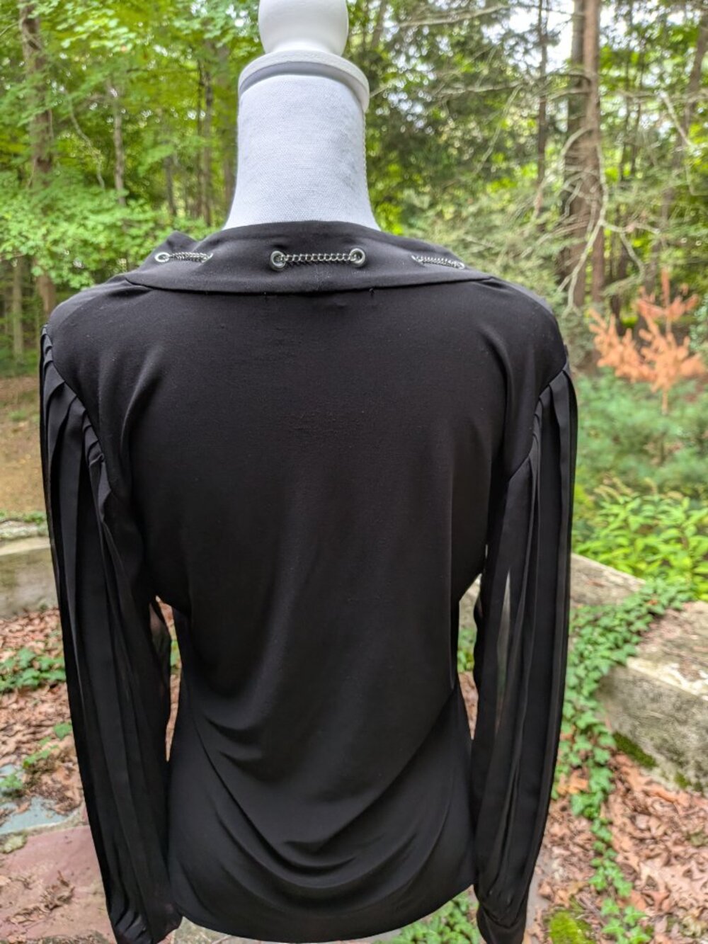 WHBM Chain Neck Blouse - Picture 7 of 8